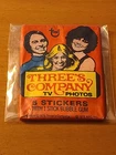 THREE'S COMPANY 1978 TOPPS TV PHOTOS STICKERS TRADING CARDS SEALED WAX PACK