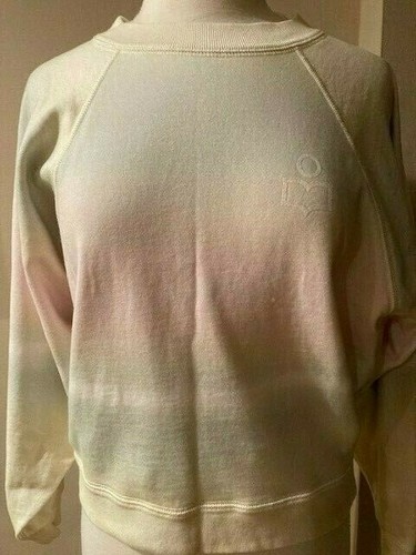 Isabel Marant 2/4/34 BRADFORD Tie Dye Ombre Sweat shirt Logo Top Sweater # 4326 - Picture 2 of 6