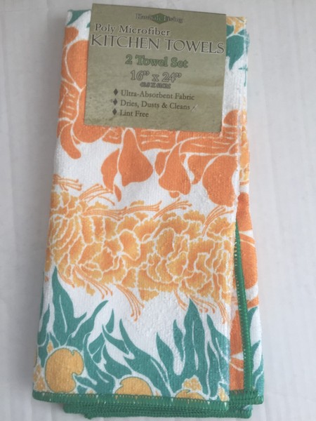 Toallas de cocina de microfibra paño de cocina (juego de 2 toallas) Hawaiian Hawaiian Lei