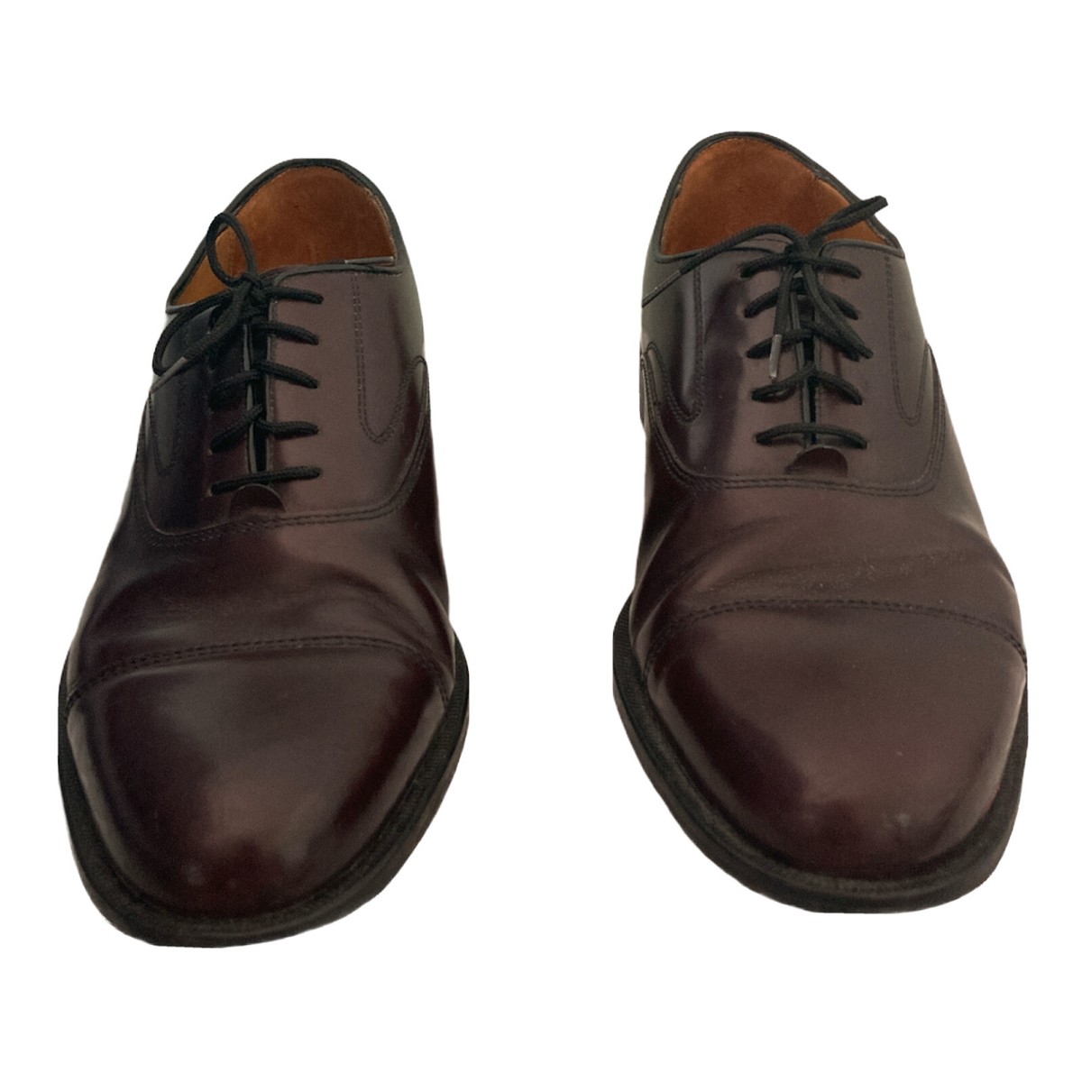 Cole Haan Brown Leather Cap Toe Oxfords Dress Shoes C02698 
