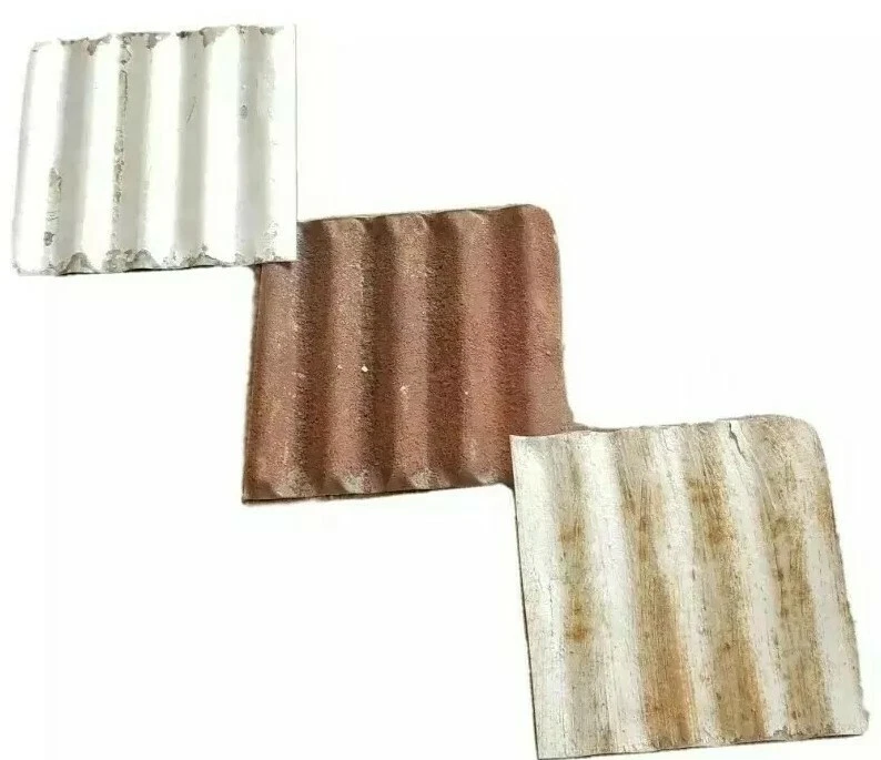 40 pcs. Rustic Reclaimed Corrugated (10 in x 10 in) Barn Metal Tin Free Shipping - Image 3 of 4