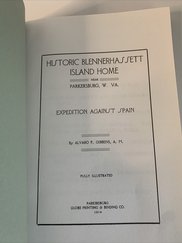 1996 Historic Blennerhassett Island Home Paperback Book Easton Pictures ©1914 - Picture 5 of 10