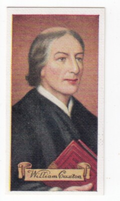Vintage 1935 Trade Card of WILLIAM CAXTON 100 Greatest Britons
