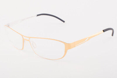 Orgreen COUGAR 105 Shiny Gold / Matte White Titanium Eyeglasses 56mm