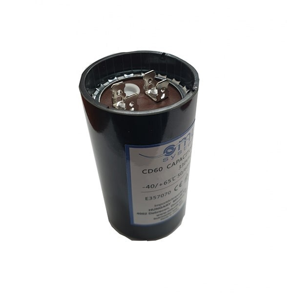 Condensateur de démarrage avec cosses 160-200uF 330VAC haute performance CDI