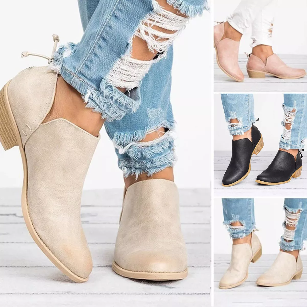 plus Also comprehensive Womens Low Heel Suede Leather Ankle Boots Cut Chelsea Booties Office Shoes Size | eBay plus Also comprehensive Womens Low Heel Suede Leather Ankle Boots Cut Chelsea Booties Office Shoes Size | eBay
