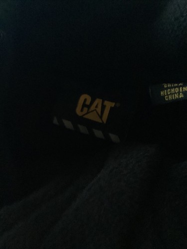 CAT Caterpillar Workwear Black fleece Vest full zip Boys size Medium 10-12 - Picture 3 of 6