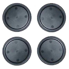 4  Black Home Air Pucks 2.5 inch for Table Hockey.
