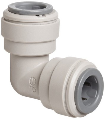 John Guest Acetal Copolymer Tube Fitting, Union Elbow, 1/2'' Tube OD