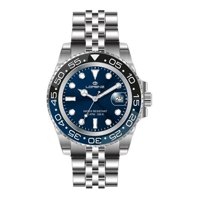 Lorenz Sport Herren Blau Stahl Diver 10 ATM (26122SS)