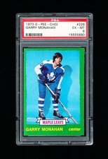 1973 OPC HOCKEY 226 GARRY MONAHAN PSA 6 EX-MINT MAPLE LEAFS