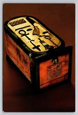 Vintage Tutankhamun Cartouche-Shaped Box Postcard Egyptian Museum Cairo