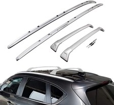 4Pcs Roof Rack Side Rails Cross Bars for 2017-2025 Mazda CX-5 Silver Aluminum