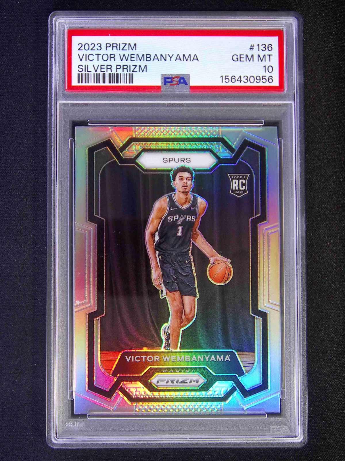 2023 Prizm Victor Wembanyama Silver #136 PSA 10 | Card Ladder