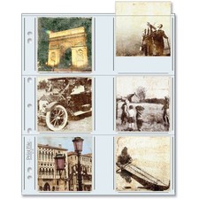 Archival Storage Page for 12 Prints 3.5 x 3.5", 25-Pack