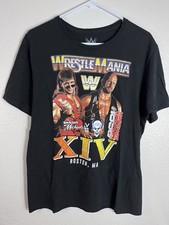 WWE WrestleMania XIV 1998 T-Shirt Size Large Shawn Michaels vs Stone Cold 