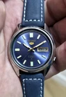 Vintage Seiko 5  Blue Dial 7S26A Automatic Refurbished 38mm