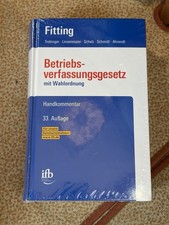 Fitting Betriebsverfassungsgesetz 33. Auflage...