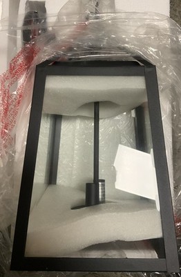   Home Deco Blakeley Transitional 18 in. 2-Light Black Outdoor Hanging Light 