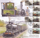 GB 2013 Set of 4 Buckingham CLASSIC LOCOMOTIVES of NORTHERN IRELAND FDC's
