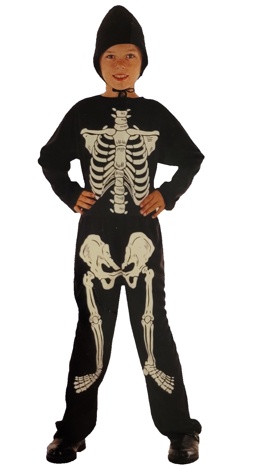 Skeleton Children's Scary Horror Halloween Fancy Dress Costume 120cm