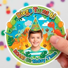30pcs Personalized Kid Birthday Stickers   Waterproof Vinyl Party Favors 5.99