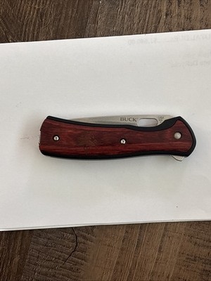 Boy Scout Buck Knife #346 Folding Wood Handle  BSA Made In USA