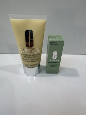 Clinique Moisture Surge Glow Serum + Dramatically Different Lotion Bundle NEW