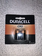 Duracell CR2 3V Lithium Battery 2 PK New