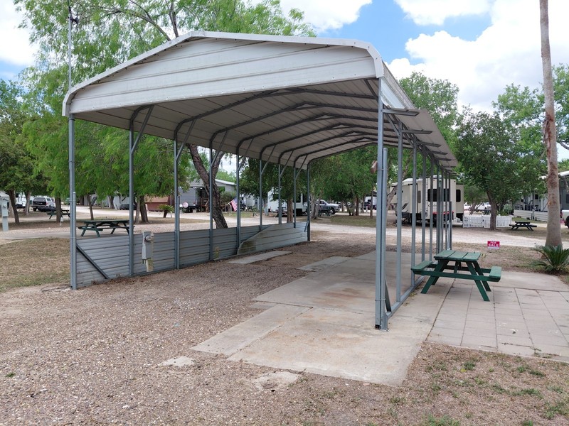 Steel Metal Carport & Wooden Garden Shed A-Frame Roof Durable Gray Blue White