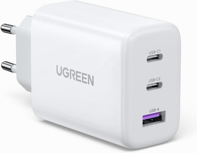 UGREEN USB C Ladegerät 65W PD Netzteil 3-Port Schnellladegerät PPS - NEU/OVP