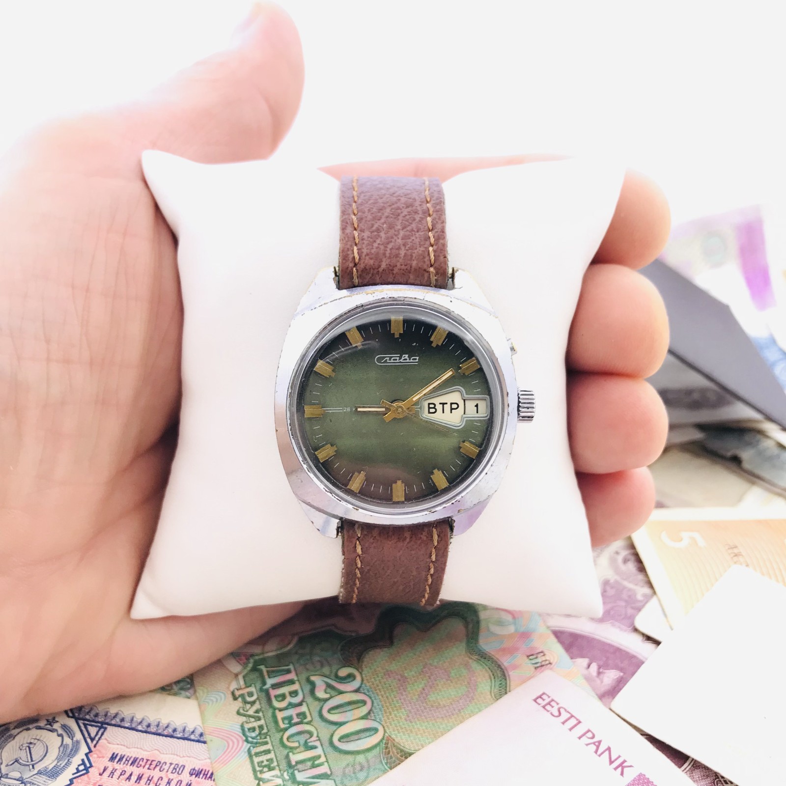 ⚙️ Rare Vintage Slava Classic USSR Soviet 1980s Wrist Watch 2428 Service 🛠