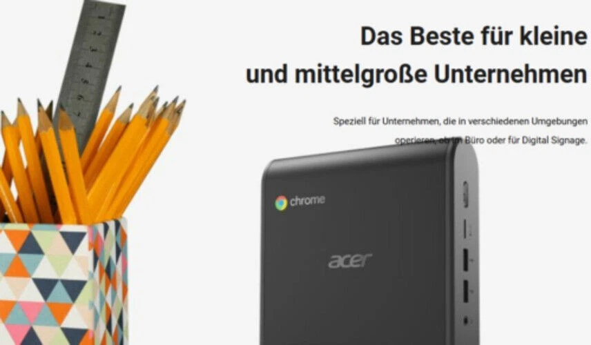 Acer Chromebox CXI3 Celeron V2 – 4GB/32GB – Chrome OS – Gebraucht + Netzteil - Bild 2 von 4