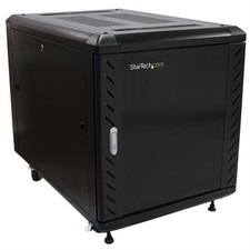 StarTech 4-Post 12U Server Rack Cabinet, Lockable 19" Data Rack Cabinet for C...