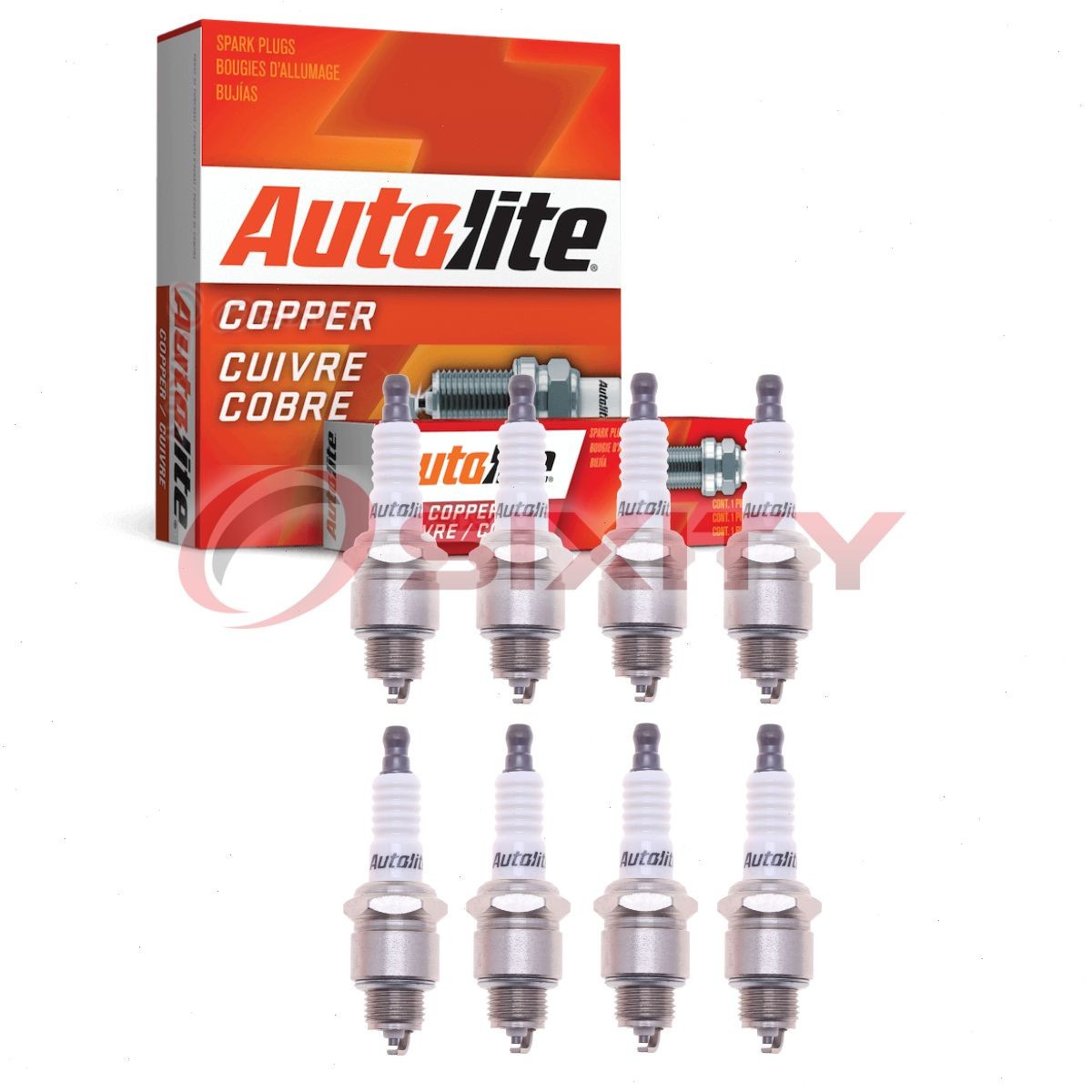8 pc Autolite Copper Core Spark Plugs for 1954 Studebaker 3R28 Ignition xu