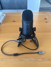 FIFINE USB Podcast Microphone Black, Used, Plug Play for Streaming