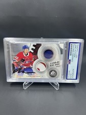 Lane Hutson Signed 2024-25 Upper Deck SP Game Used RC IP Auto PSA/DNA Canadiens