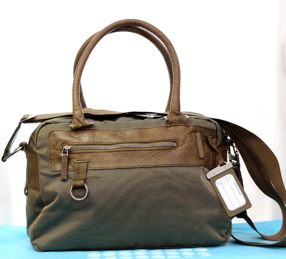 Borsa Cartella in pelle e tessuto PIQUADRO Unisex - Immagine 4 di 4