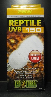 Exo Terra Reptile UVB 150 Desert Terrarium Light Bulb 26W