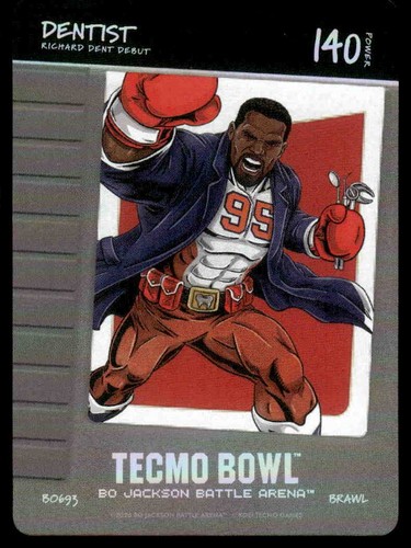 Bo Jackson Battle Arena TECMO BOWL Dentist Blow on It Brawl Featured Hero SP