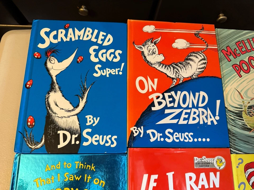 All 6 Banned Dr. Seuss Books RARE Lot Out Of Print Hardcover CLEAN Foto 2 de 4