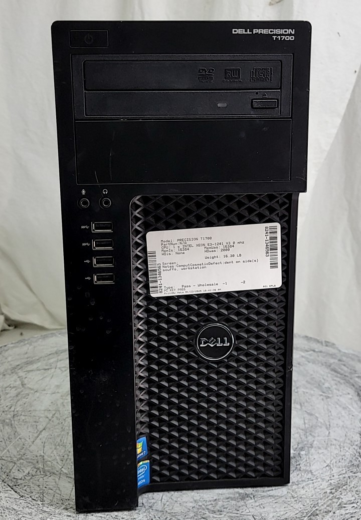 Dell D13M Precision T1700 Desktop PC XEON E3-1241 V3 16GB SEE