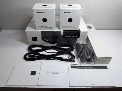 Bose Wireless Surround Speakers Black 120V 809281-1100 Opened Box- Never Used!