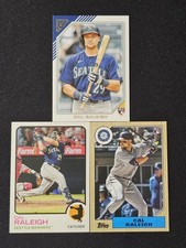 Cal Raleigh Rookie Cards Lot Of 3- RC Mariners Catcher