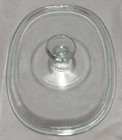 Pyrex F12C Clear Glass Oval Lid for Corning French White Casserole F12B