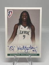 2009 Rittenhouse WNBA Quanitra Hollingsworth #9 Overall Pick Autograph