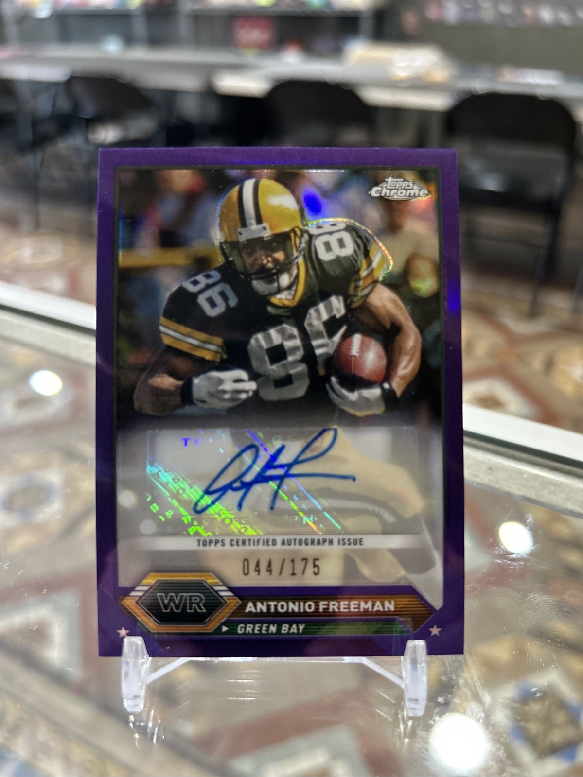 2023 Composite Topps Chrome Autograph Variation Antonio Freeman Purple SP /175!!