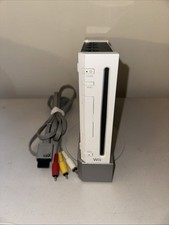 Nintendo Wii Model RVL-001 Console And Base Only USA White - Tested Working