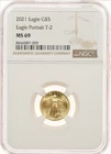 2021 $5 NGC MS69 Gold American Eagle T-2 Type-2, 1/10 oz