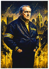 CHUCK NOLL * Pittsburgh Steelers * FOOTBALL * Novelty Art Card * ATC ACEO